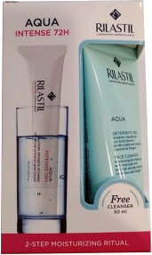 Rilastil Set Aqua Intense 72h Gel Cream & Face Cleanser 