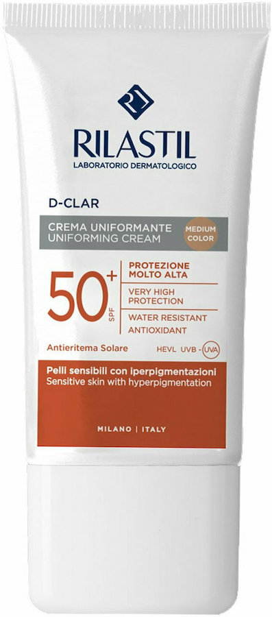 Rilastil D-Clar Daily Uniforming Cream Medium SPF50+ 40ml Rilastil D-Clar Daily Uniforming Cream Medium SPF50+ 40ml