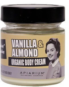 Apiarium Vanilla & Almond Organic Body Cream 200ml