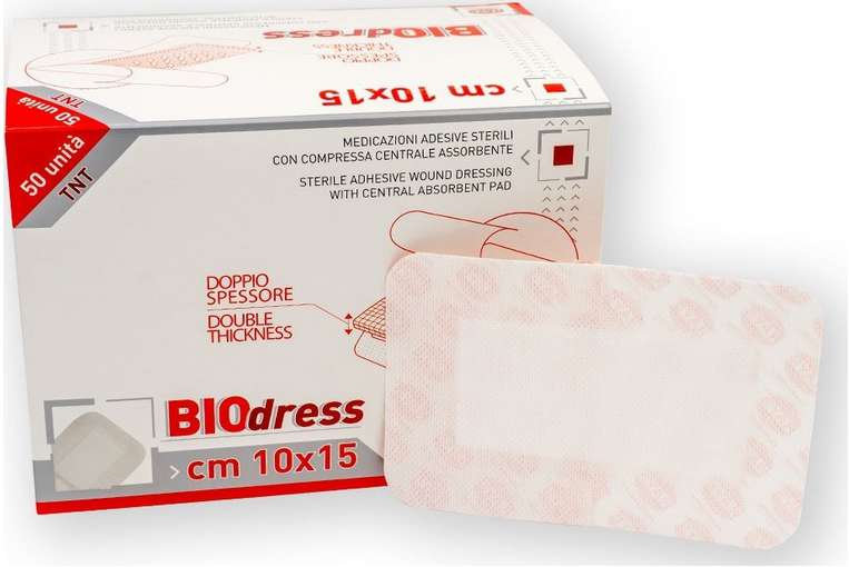 Rays BIOdress Αυτοκόλλητο Αποστειρωμένο Επίθεμα 10x15cm 50τμχ