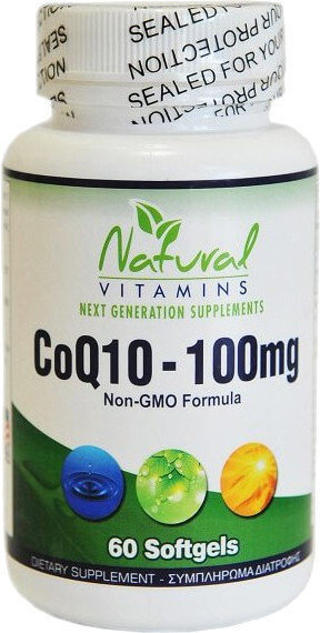 Natural Vitamins CoQ10 100mg 60softgels