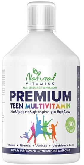 Natural Vitamins Premium Teen Multivitamin 500ml