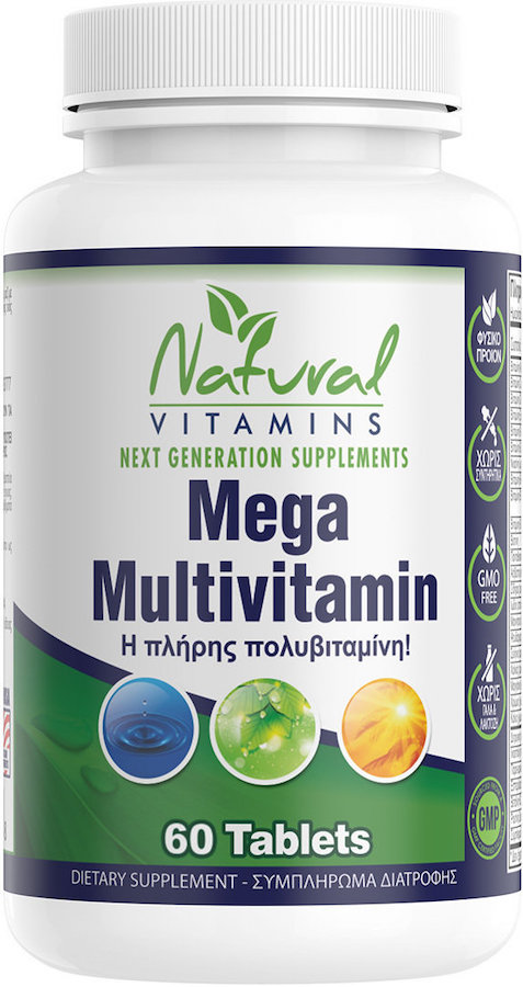 Natural Vitamins Mega Multivitamin 60tabs