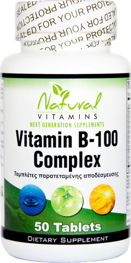 Natural Vitamins Vitamin B 100 Complex 50tabs