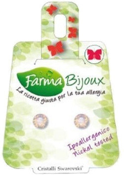 Farma Bijoux Υποαλλεργικά Σκουλαρίκια Απαλό Ροζ Στρόγγυλο