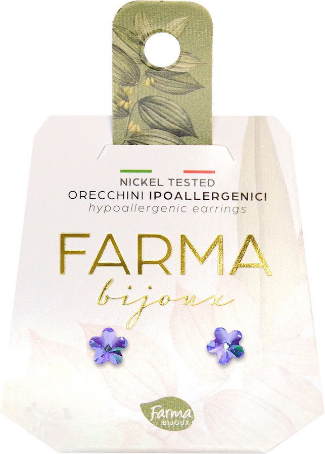 Farma Bijoux Λουλούδια Μωβ 6mm (BE210C18)