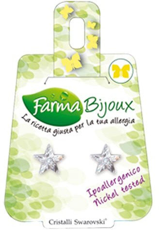 Farma Bijoux Υποαλλεργικά Σκουλαρίκια Κρύσταλλα Αστέρια 10mm