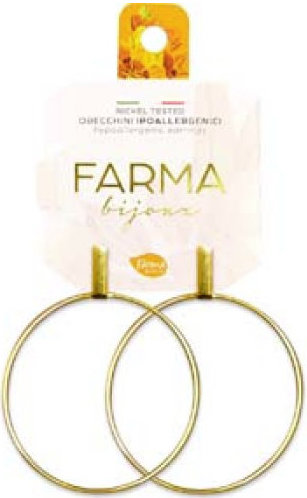 Farma Bijoux  Λεπτοί Επιχρυσωμένοι Κρίκοι  40mm (CG555-40M)