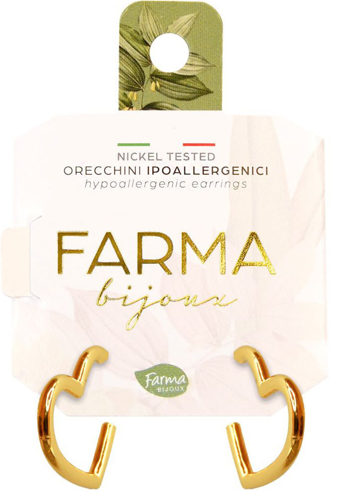 Farma Bijoux Καρδιές Επιχρυσωμένες 20,0mm (BECC701)