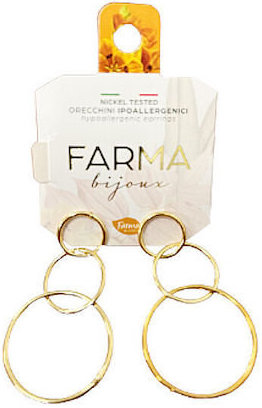 Farma Bijoux Τριπλοί Κρίκοι Επιχρυσωμένοι 50,0mm (BEPG11)