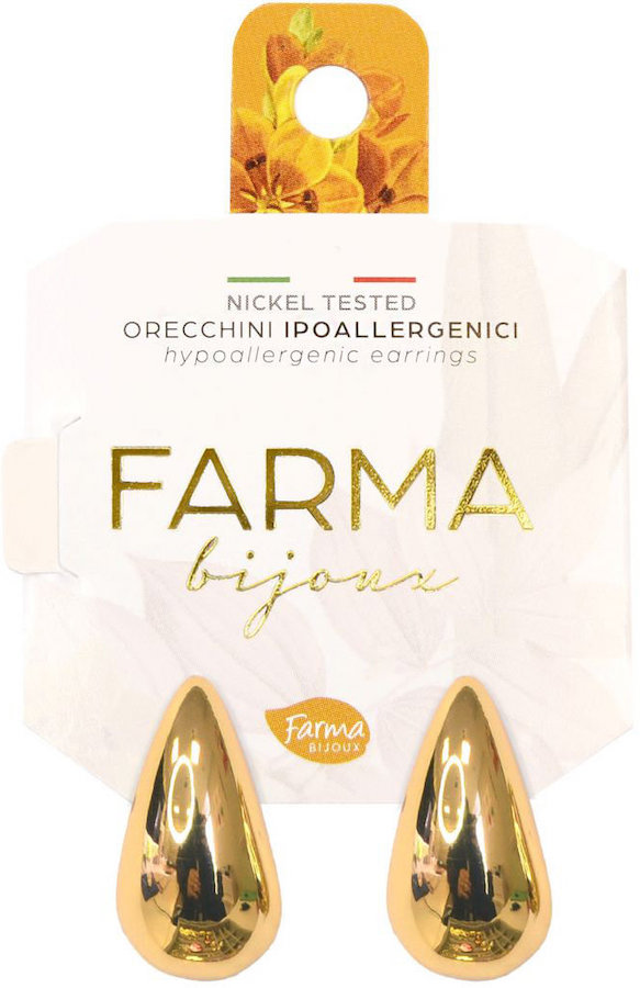 Farma Bijoux Σταγόνες Επιχρυσωμένες 20,0mm (BEOLG05)