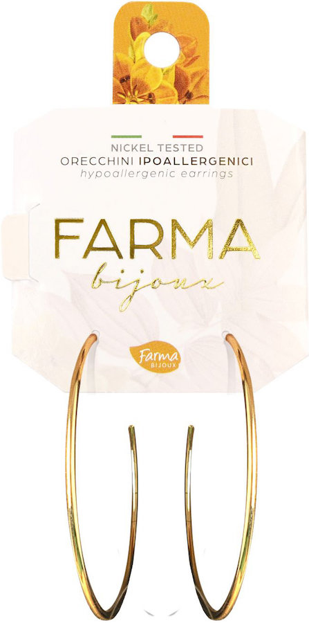 Farma Bijoux Κρίκοι Επιχρυσωμένοι 45,0mm (BECG800-45M)