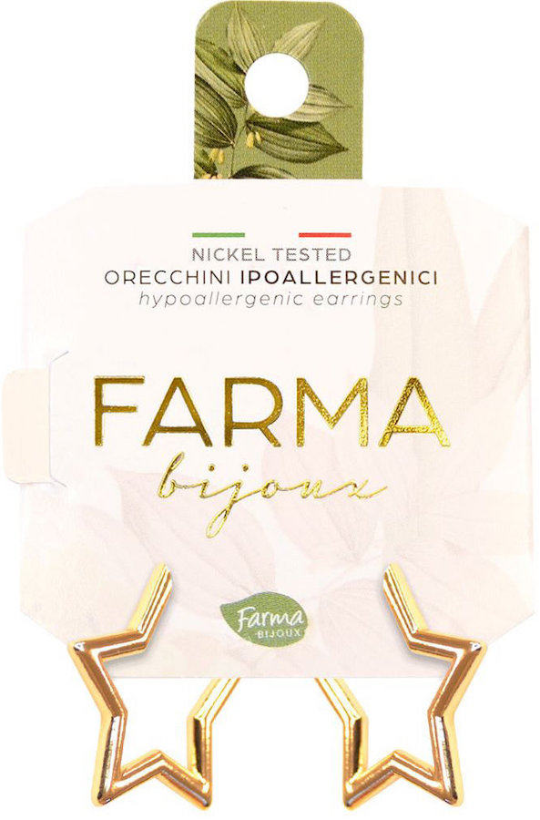 Farma Bijoux Επιχρυσωμένα Αστέρια 20mm (BECS702)