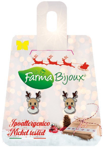 Farma Bijoux Υποαλλεργικά Σκουλαρίκια Ρούντολφ Ταρανδάκι