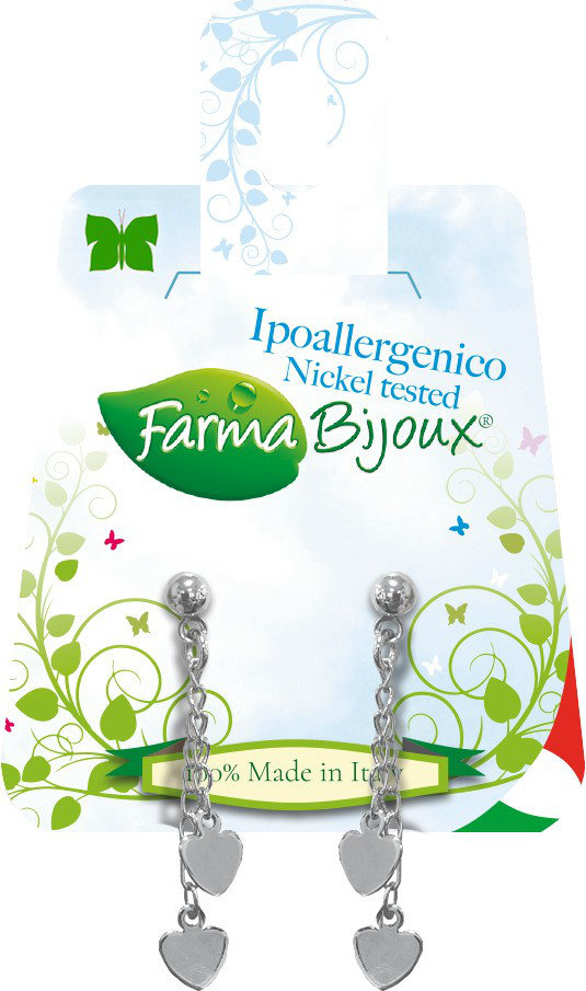 Farma Bijoux Υποαλλεργικά Σκουλαρίκια Κρεμαστή Καρδιά