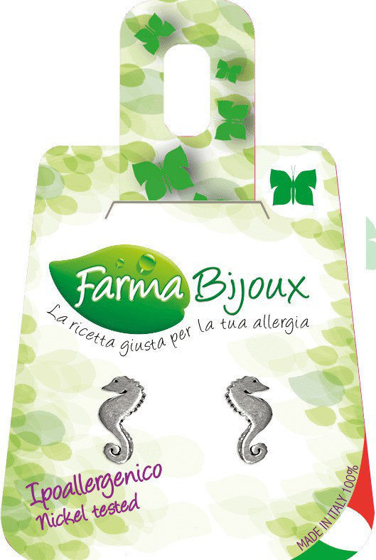 Farma Bijoux Υποαλλεργικά Σκουλαρίκια Ιππόκαμπος 