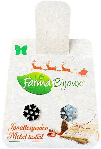 Farma Bijoux Υποαλλεργικά Σκουλαρίκια Χιονονιφάδα