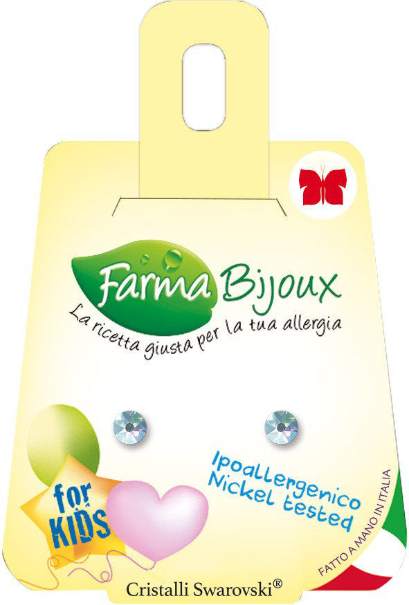Farma Bijoux Σκουλαρίκια Flat Xirius Plano 4,1mm Aquamarina