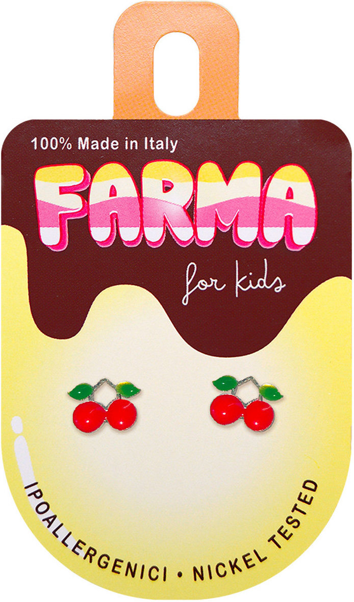 Farma Bijoux  Σκουλαρίκια for Kids Κερασάκια 8mm