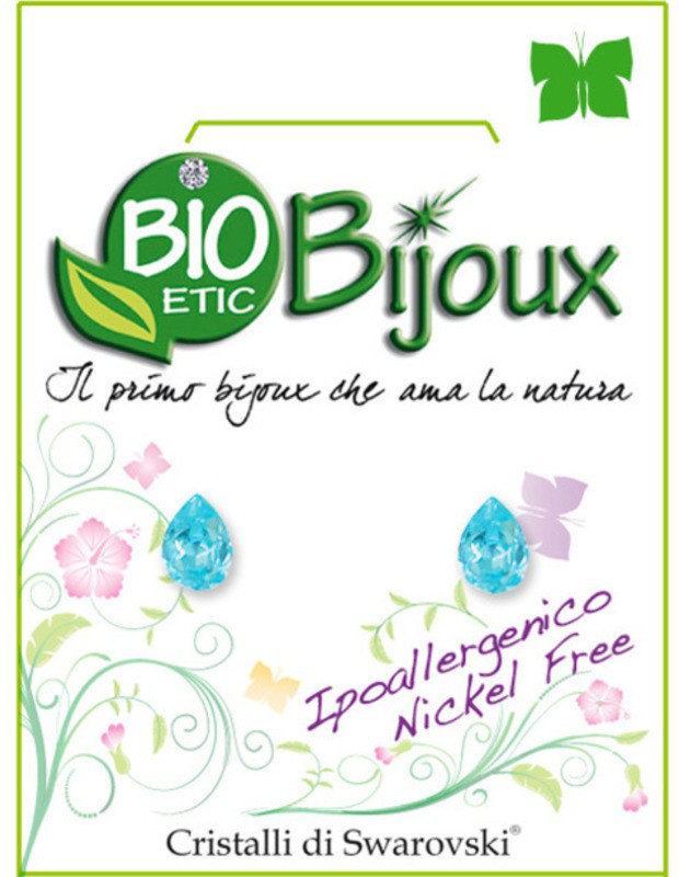 Farma Bijoux Σκουλαρίκια Σταγόνα 6mm Απαλό Τυρκουάζ
