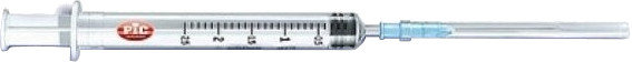 Pic Solution Syringe 2.5ml with Needle 23G One Use 1pic