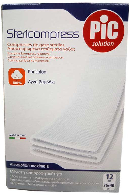 Pic Solution Stericompress 36cmX40cm 12τμχ