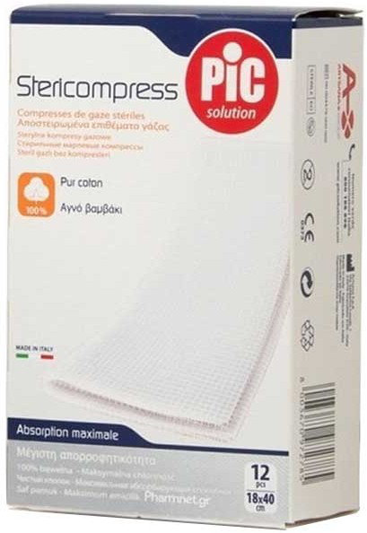 Pic Solution Stericompress 18cmX40cm 12τμχ