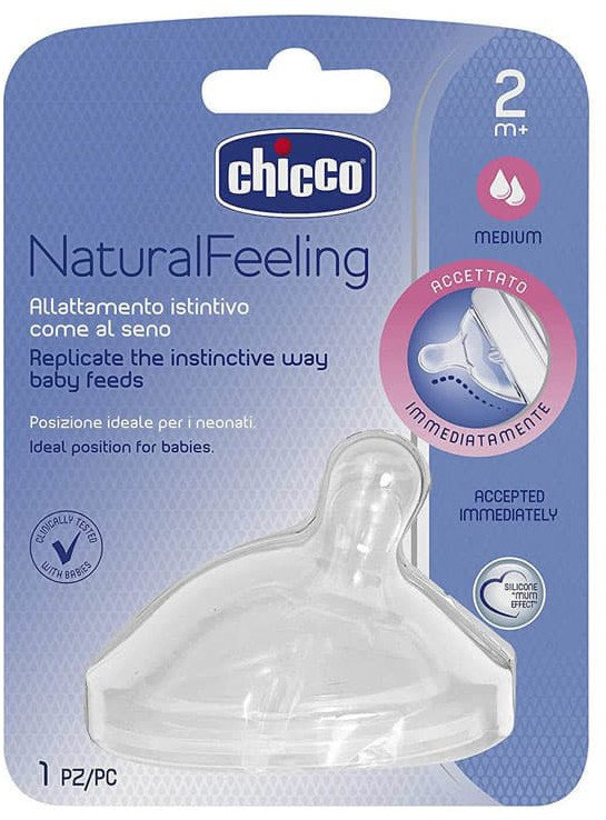 Chicco Natural Feeling 2m+ Medium 1τμχ