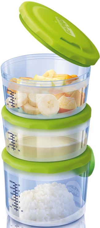 Chicco Easy Meal Αεροστεγή Δοχεία Φαγητού 6m+ 3τμχ