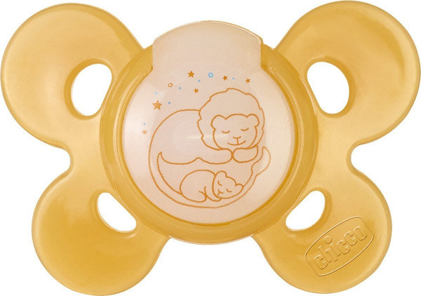 Chicco Physio Comfort Silicone Soother 12m+ Night 1τμχ