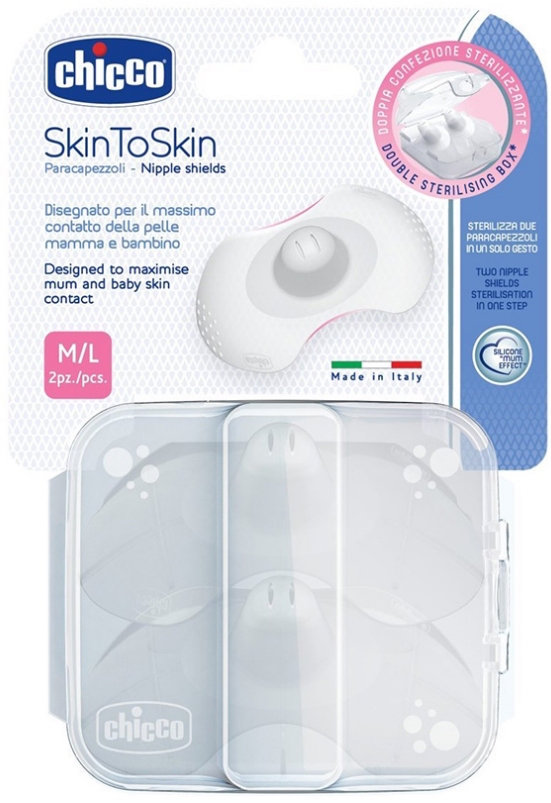 Chicco Skin to Skin M/L Δίσκοι Στήθους Σιλικόνης 2τμχ