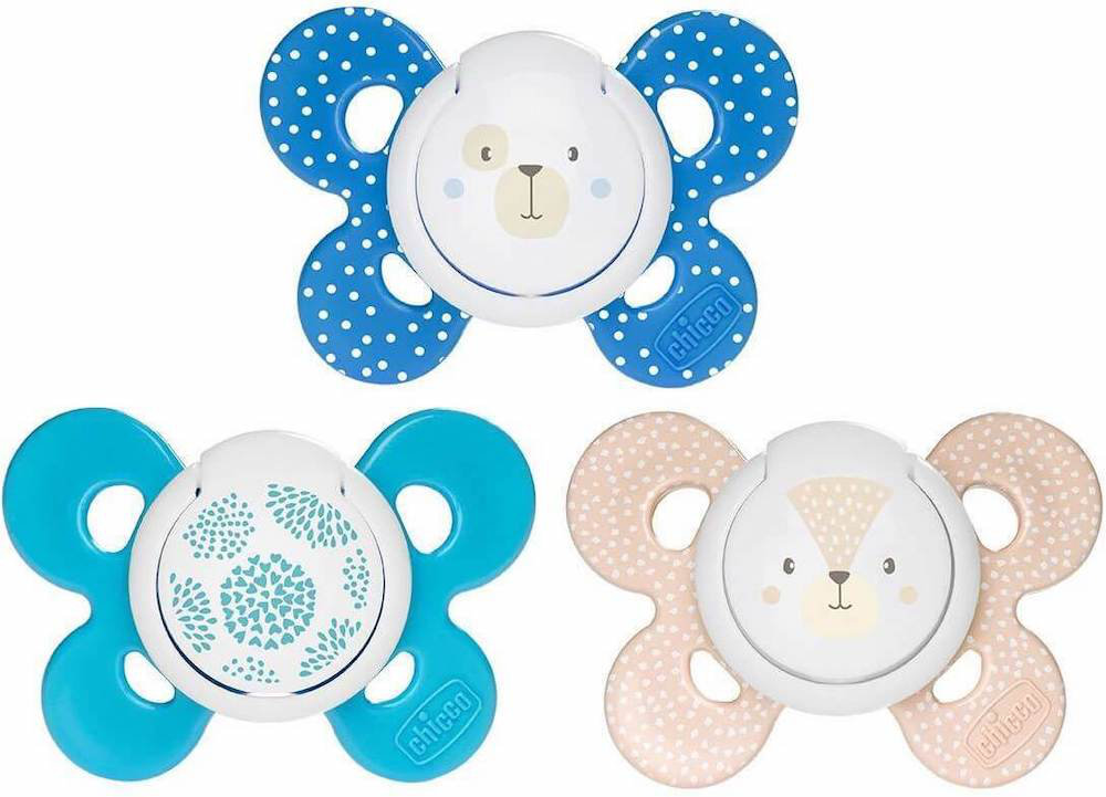 Chicco Physio Comfort Silicone Baby Soother 6-16m Blue 2τμχ