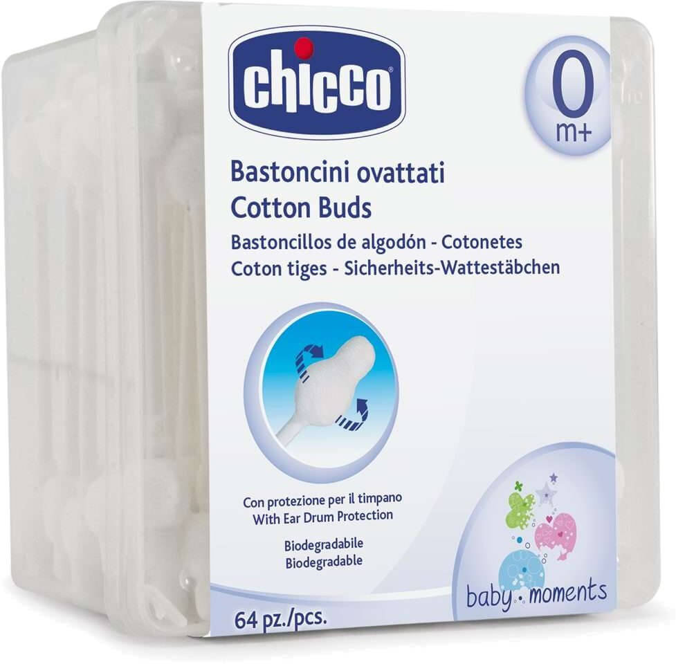 Chicco Cotton Buds 0m+ 64τμχ