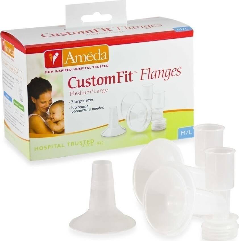 Ameda CustomFit Breast Flanges Medium Large 2τμχ