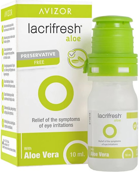 Avizor Lacrifresh Aloe Οφθαλμικές Σταγόνες 10ml
