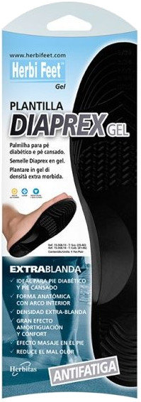Herbi Feet Diaprex Gel Insole Large 41-46 1ζεύγος
