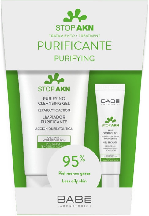 Babe Stop Akn Purifying CleansingGel 200ml& Spot Control 8ml