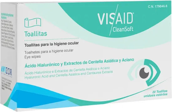 Aricon Visaid Clean Soft Αποστειρωμένα Οφθαλμικά Μαντηλάκια 20τμχ
