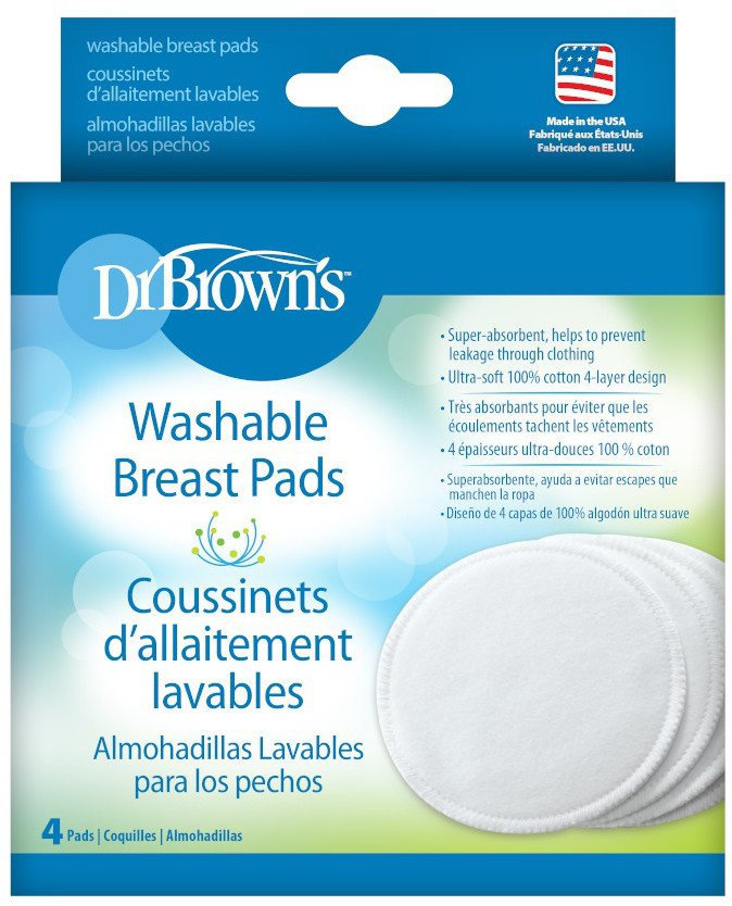 Dr.Brown's Washable Breast Pads 4τμχ