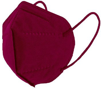 Hg Poli FFP2 NR Filtering Half Mask Bordeaux 10τμχ