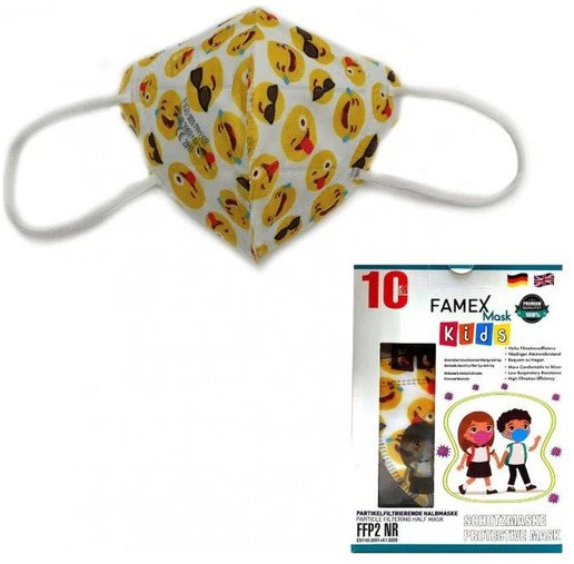 Famex Kids Mask FFP2 NR Emoticons 10τμχ