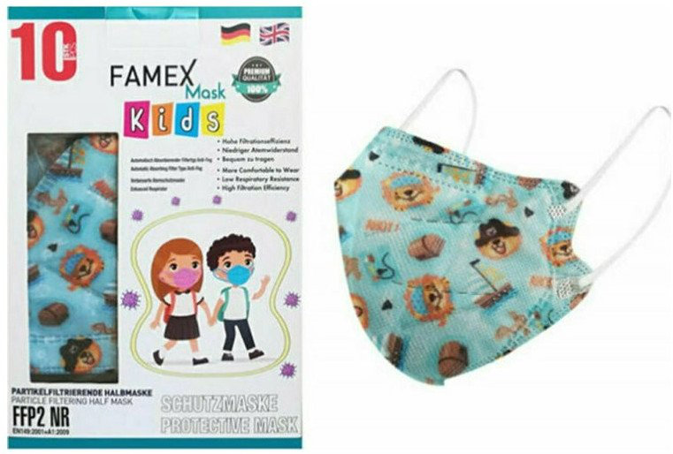 Famex Kids Mask FFP2 NR Pirates 10τμχ
