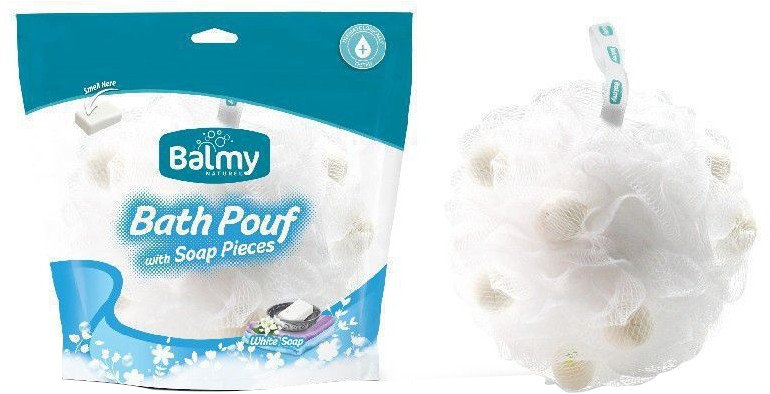 Vican Balmy Bath Pouf White Soap 1τμχ