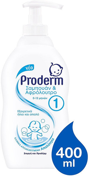 Proderm Shampoo & Showergel  No1 0-12m 400ml