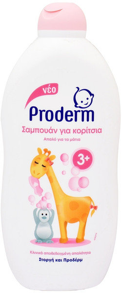 Proderm Kids Shampoo Girls 3+Years 500ml