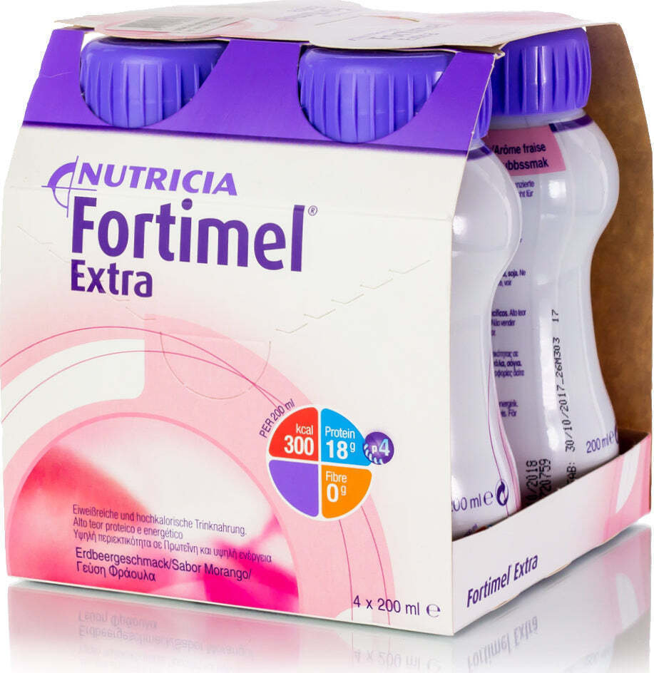 Nutricia Fortimel Extra Strawberry 4Χ200ml