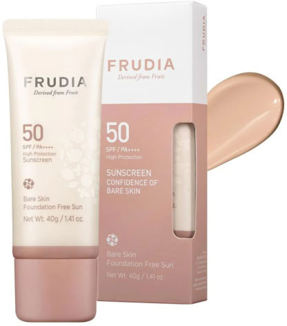 Frudia Bare Skin Foundation Free Sun SPF50 PA++++ 40gr