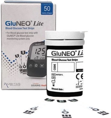 Ambitas GluNeo Lite Blood Glucose Test Strip 50τμχ