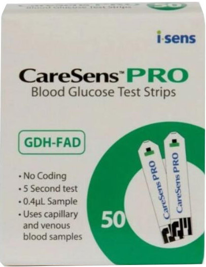 Eifron Caresens Pro Ταινίες Μέτρησης Σακχάρου, 50τμχ Eifron Caresens Pro Ταινίες Μέτρησης Σακχάρου, 50τμχ