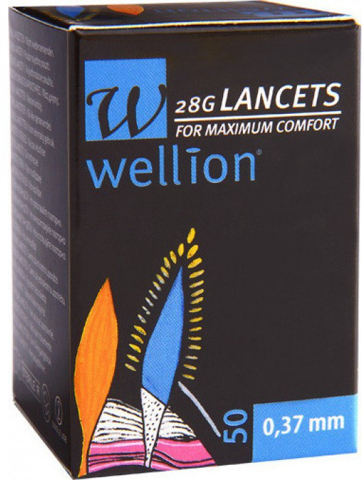 Wellion 28G Lancets 0,37mm 50τμχ